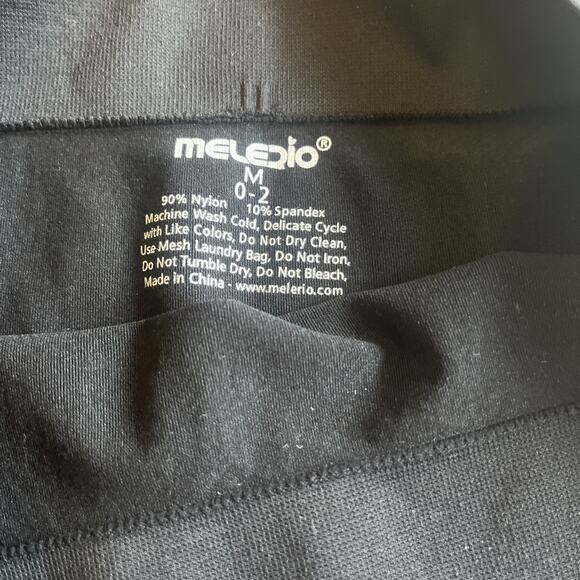 Melerio Womens Slip Shorts No Show Seams Black Sz Small - Picture 3 of 8